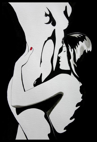 Holding to Galatea, by Heather Keith Freeman. Two women embrace.